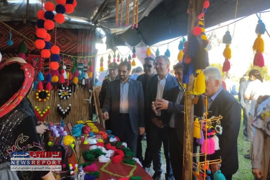 برپایی سیاه‌چادرهای عشایری در شهر جهانی بیشاپور