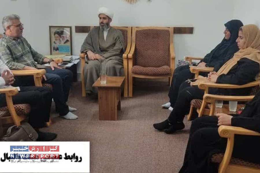 جلسه اعضای جدید هیات والیبال لامرد با امام جمعه شهرستان