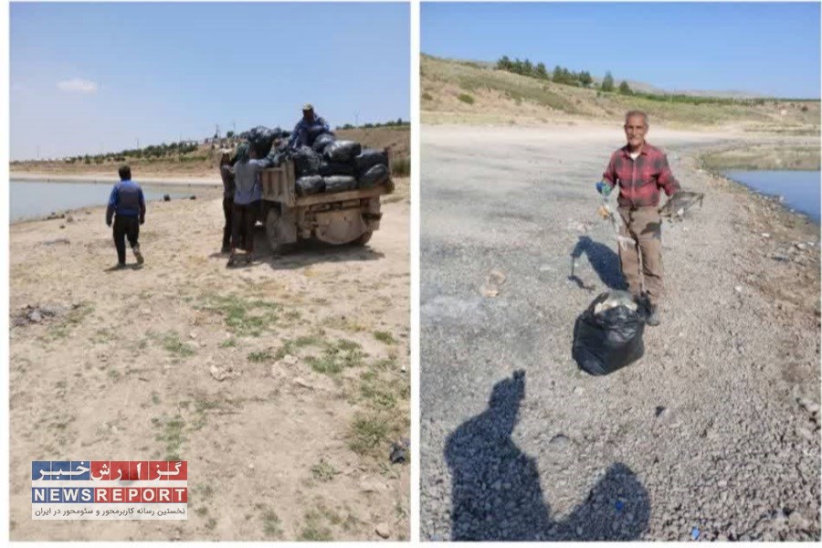 پاکسازی تالاب هفت برم شیراز با همت دوستداران محیط زیست