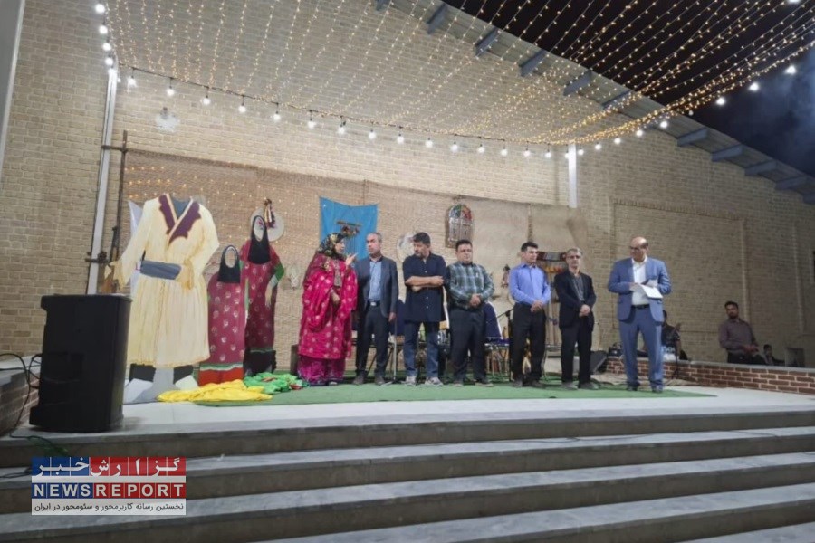تندیس لباس محلی در لامرد رونمایی شد
