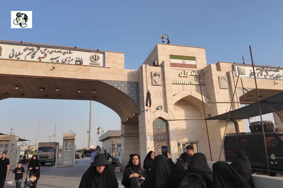 کاروان اربعین حسینی بنیاد بین المللی خیریه آبشار عاطفه ها با شکوه وارد عراق شد