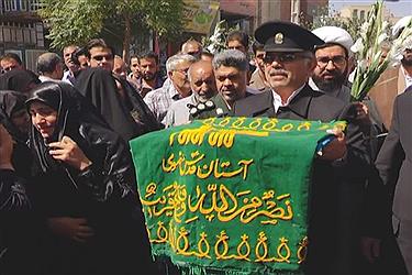 تصویر بافق در زیر سایه خورشید امام هشتم